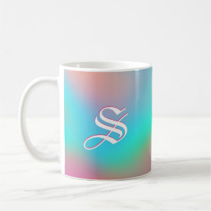 Mug Holographique Wonderland   monogramme personnalisé