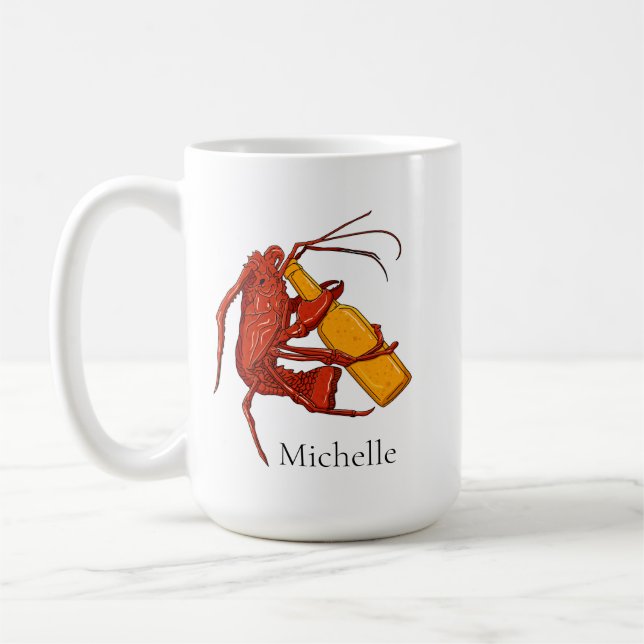 Mug Homard à la bière personnalisée (Gauche)