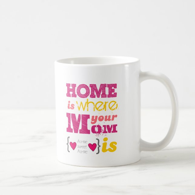 Mug Home i where your mom i (Droite)