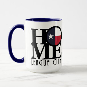 Mug HOME League City Texas 15oz