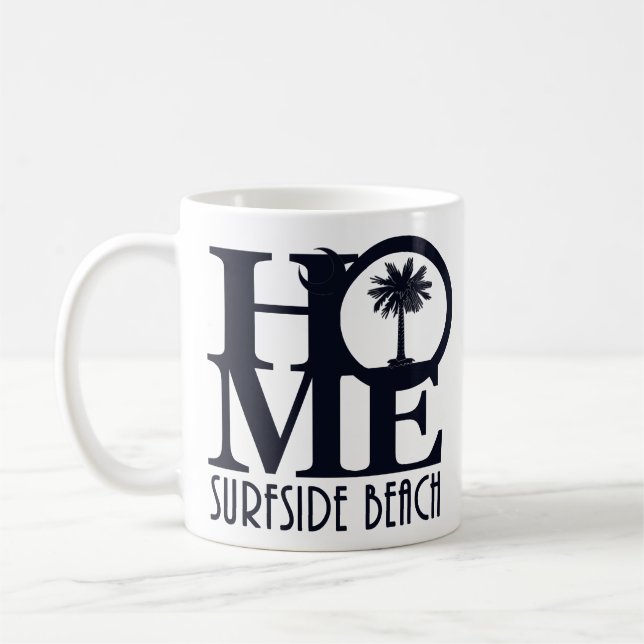 Mug HOME Surfside Beach SC 11oz (Gauche)