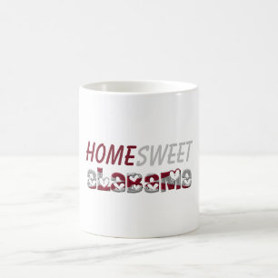 Mug Home Sweet Alabama American State Flag Hearts