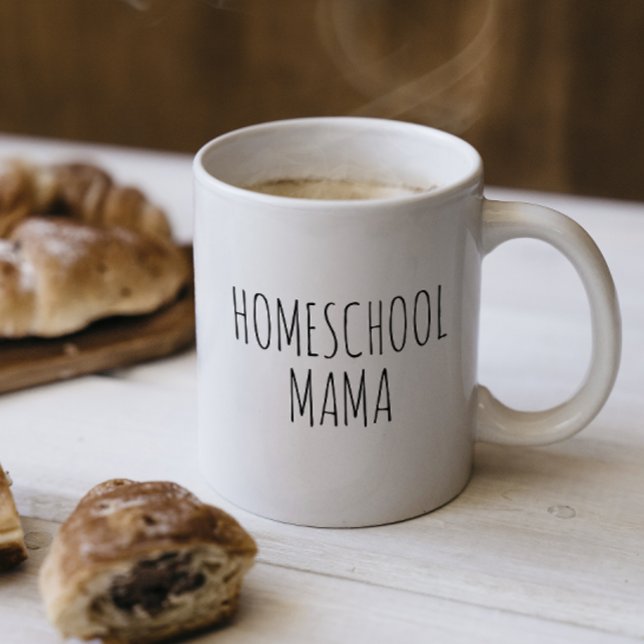 Mug "Homeschool Mama" inspirée par RAE DUNN (Créateur téléchargé)