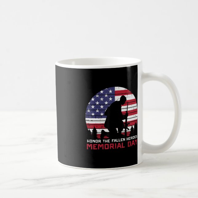 Mug Hommage à la Fallen Heroes Memorial Day US Drapeau (Droite)