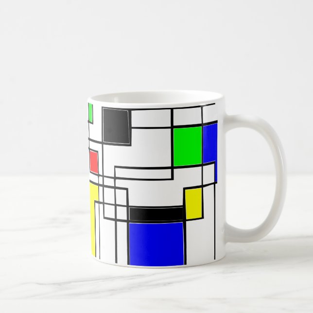Mug Hommage Random Carré À Mondrian (Droite)