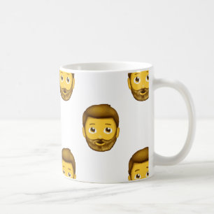 Mug homme barbu émoji