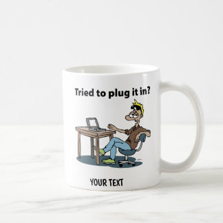 Mug Homme de dessin animé de soutien technique