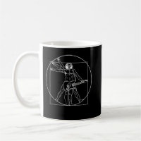 Homme de Vitruve jouant de la guitare Da Vinci Gui