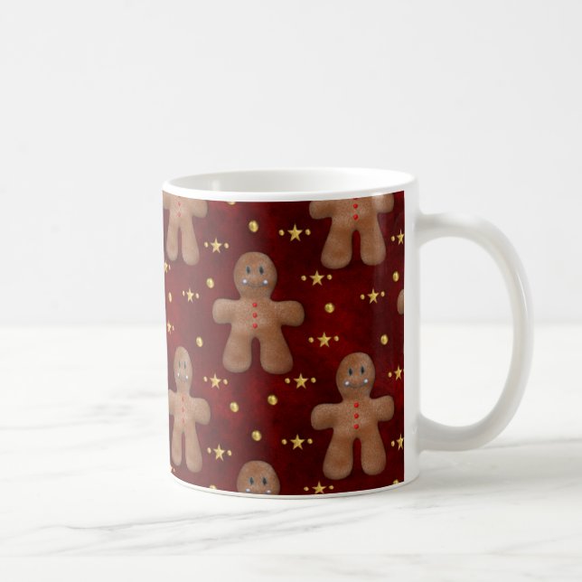 Mug Homme en pain d'épices de Noël mignon (Droite)