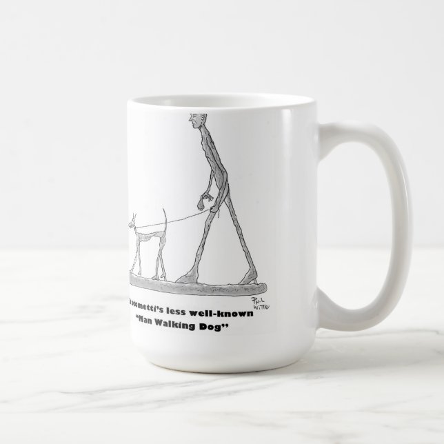 Mug Homme Marcher Chien (Droite)