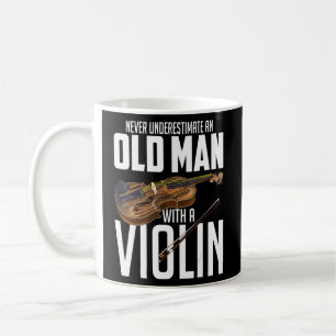 Mug Homme Violoniste Ne Sous-Estime Jamais Un Vieux Ho