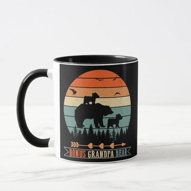 Mug Hommes Bonus Grand-Père Ours Bonus Grand-Père  (Gauche)
