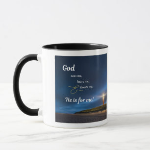 Mug Hommes - Dieu Voit-Hears-Knows Me