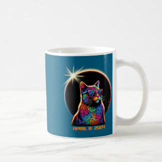 Mug Hommes Éclipse Solaire Chat Éclipse Solaire
