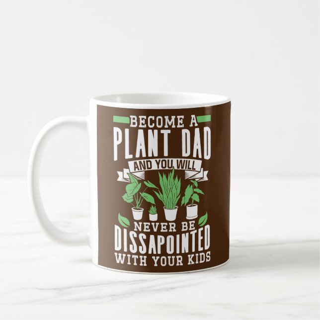 Mug Hommes Plante Daddy Houseplant Gardener (Gauche)