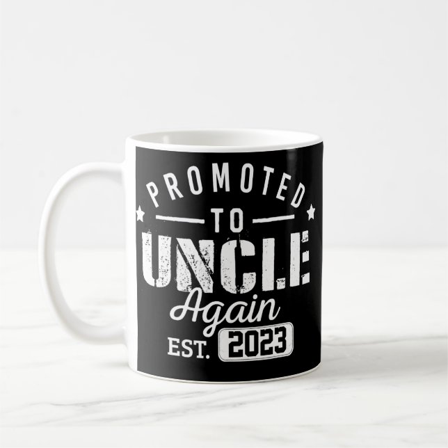 Mug Hommes promus à l'oncle de nouveau 2023 Grossesse  (Gauche)