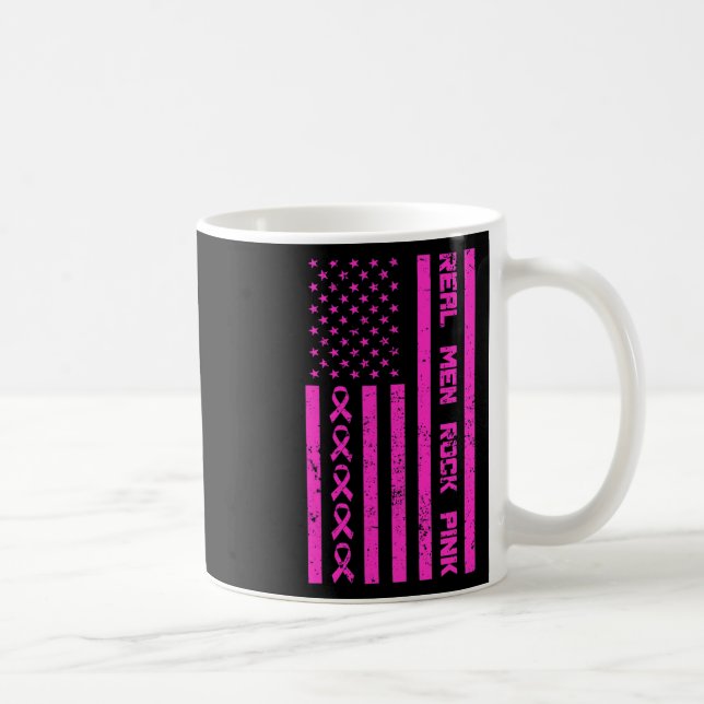 Mug Hommes Rock rose Ruban Brebis Sensibilisation au c (Droite)