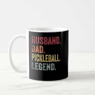 Mug Hommes Vintage Mari Papa Pickleball Legend Cadeau 