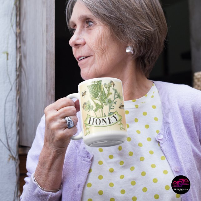 Mug Honeybee Haven (Morning ritual meets old-world garden elegance.)