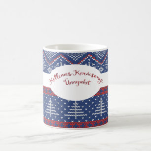 Mug Hongrois Noël Grey Sweater Knit