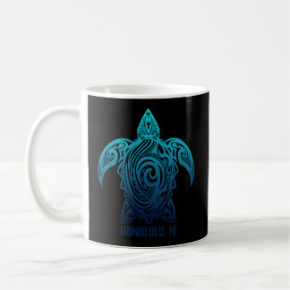 Mug Honolulu Hawaii Tribal Turtle Hawaii Surfer Scub H