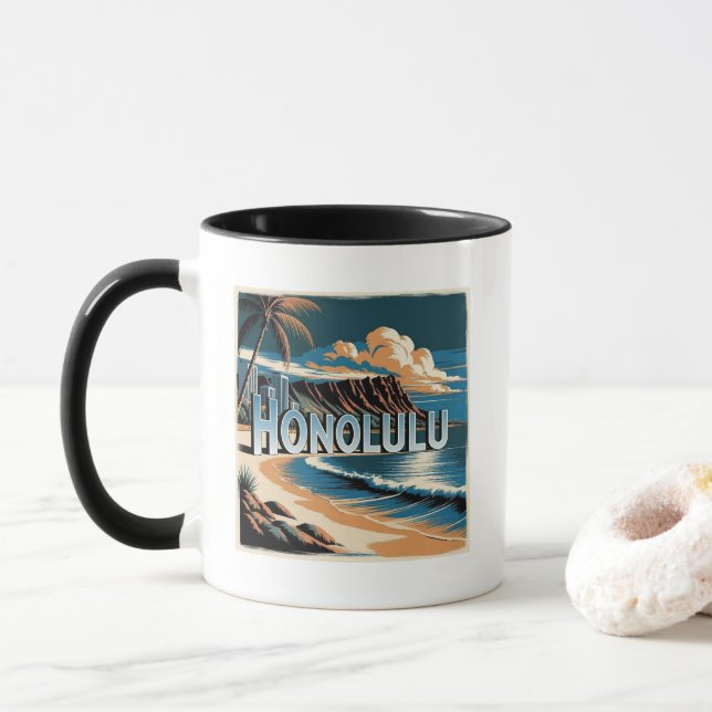 Mug Honolulu O’aho Hawaii (Avec donut)