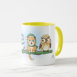 Mug Hoot est-ce que c'est bizarre ? Chouettes de Noël 