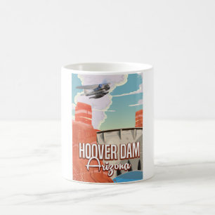 Mug Hoover Dam Nevada Arizona Caricature Vintage
