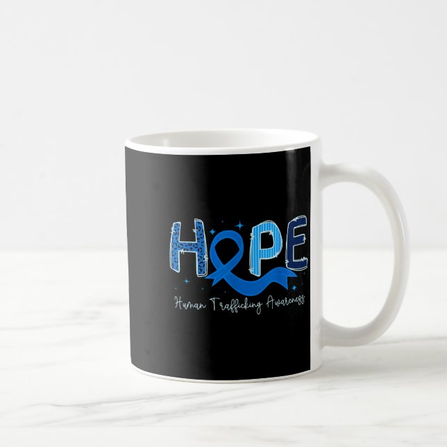 Mug Hope Human Trafficking Awareness Blue Ribbon  (Droite)