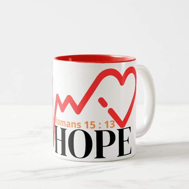 Mug-Hope Two-Tone Coffee Mug (Front Right)