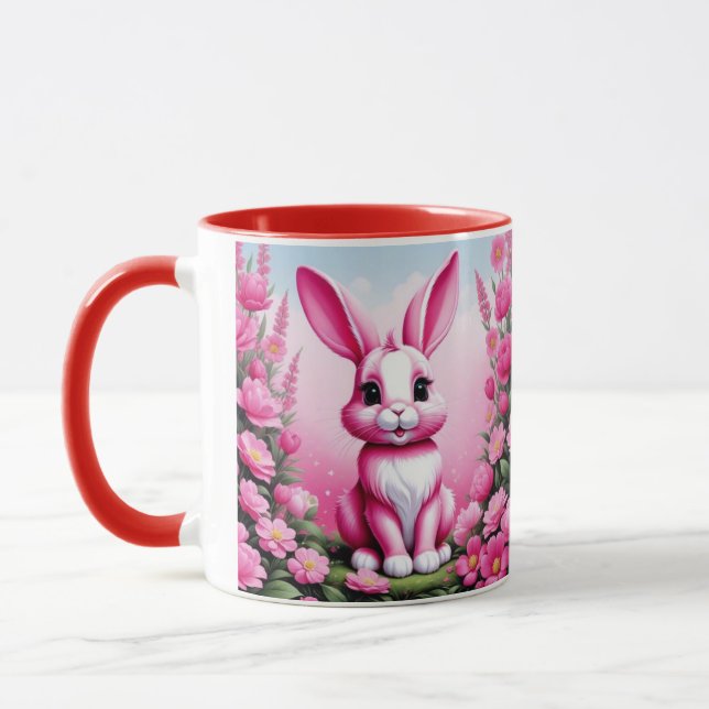 Mug Hoppin' Good Morning : Coupe du lapin à thème (Gauche)