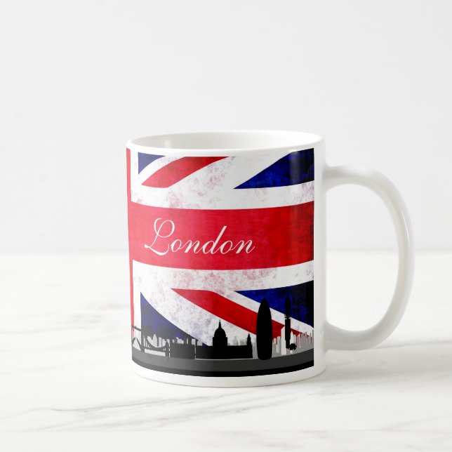Mug Horizon BRITANNIQUE de ville de drapeau de Londres (Droite)