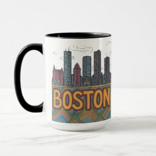 Mug Horizon de la ville de Boston, Boston Ma États-Uni