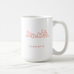 Mug Horizon de ville de Charlotte, la Caroline du Nord