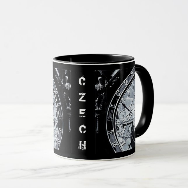 Mug Horloge astronomique et squelette - Prague, Tchéqu (Devant droit)
