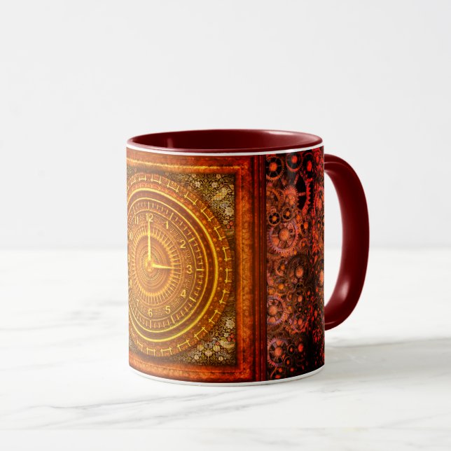 Mug Horloge baroque victorienne (Devant droit)