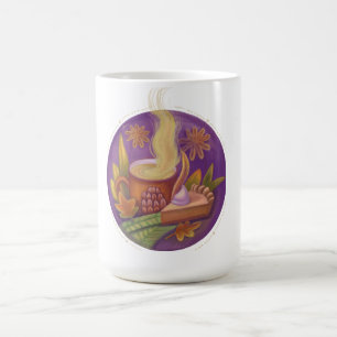 Mug horloge de chute d'illustration