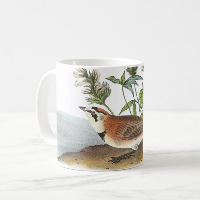 Mug Horned Lark par Audubon (Devant gauche)