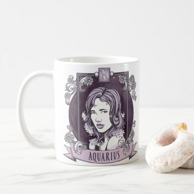 Mug Horoscope - VERSEAU (Avec donut)