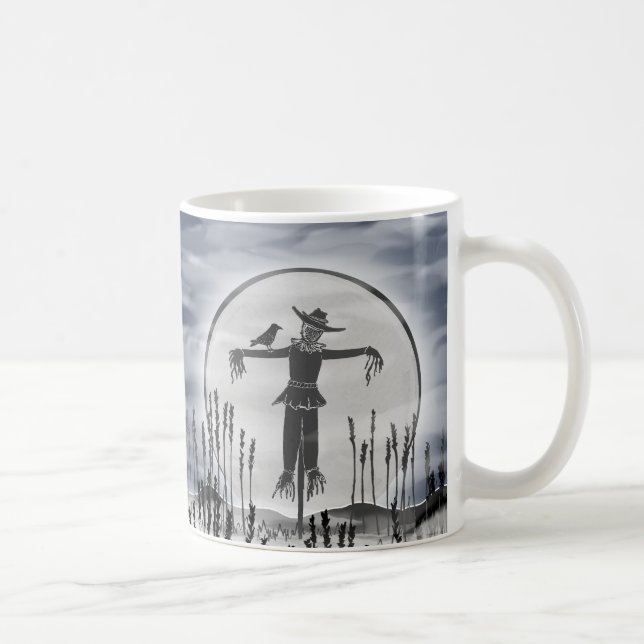 Mug Horreur d'Halloween personnalisé Déplaisant Scarec (Droite)