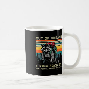 Mug Hors Respiration Société Raccoon Randonnée Vintag