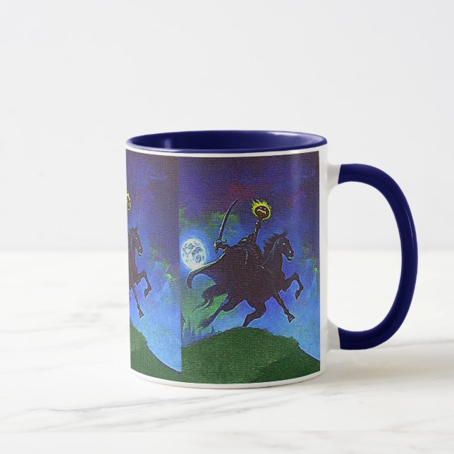Mug Horseman sans tête dans le feu bleu (Droite)