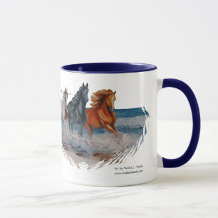 Mug, Horses in the surf II Mug