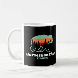 Mug Horseshoe Flats Virginia VA Bear Retro Vintage