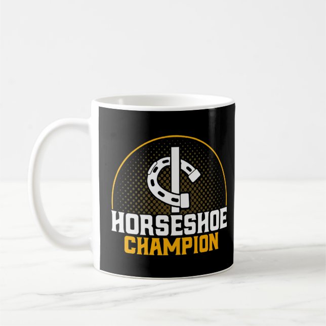 Mug Horseshoe Pitching Horseshoe Champion Pitcher Prem (Gauche)