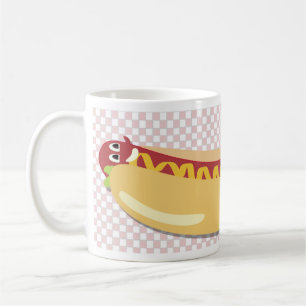 Mug Hot Diggity Chien amusant Cartographie Vintage Art