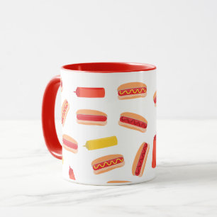 Mug Hot Dog Fast Food Motif barbecue