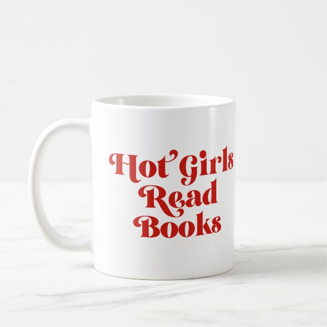 Mug Hot Girls Lire des livres (Gauche)