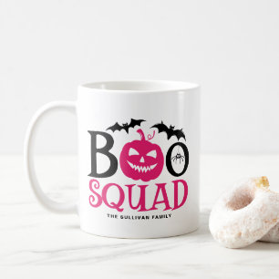 Mug Hot rose Boo Squad Éffrayant Lettres Halloween