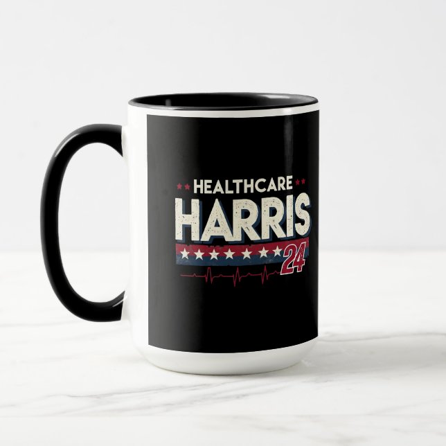Mug Hôtes De Soins De Santé Pour Harris 24 Kamala Walz (Gauche)